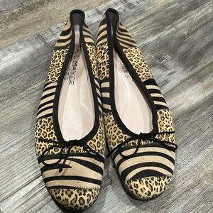 Paul Meyer animal print ballerina flats